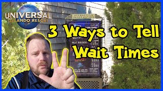 How To Find Ride Wait Times At Universal Studios Orlando  universalstudios [upl. by Enamrej]