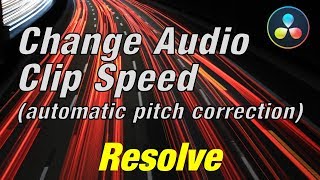 Davinci Resolve Change Audio Speed [upl. by Davide]