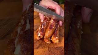 sausage cheese food crispy yummy cooking europe [upl. by Ordnasil]