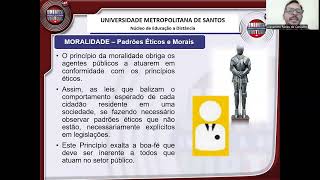 Aula ao Vivo Orç Púb e Exec Orçamentária e Financeira  Tema Princípios da Administração Pública [upl. by Wittenburg]