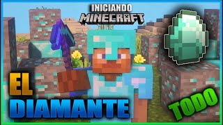 COMO CONSEGUIR Y USAR EL DIAMANTE EN SURVIVAL MINANDO EN CAPAS NEGATIVAS  INICIANDO MINECRAFT Ep 7 [upl. by Neo620]