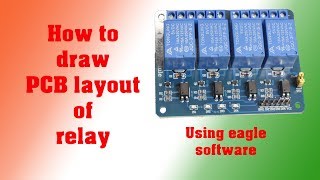 pcb layout of relay board ckt layout [upl. by Ayad109]