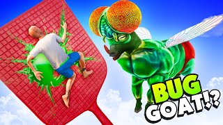 Unlocking BUG GOAT and Crushing Humans With a FLY SWATTER in Goat Simulator 3 [upl. by Esiom]