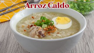 Arroz Caldo  Filipino Chicken Congee  Chicken and Rice Soup [upl. by Anirtik127]