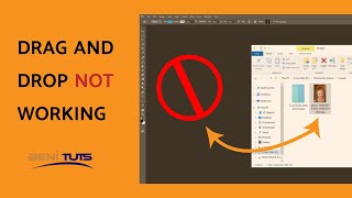 Fixed Unable to drag and drop images into Photoshop CC  Photoshop Drag and Drop Not Working [upl. by Pascasia]