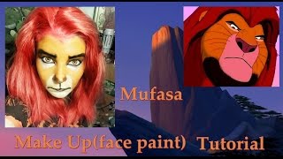 Mufasa Make Up facepaint Tutorial [upl. by Anam382]