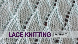 Overlapping Waves  Lace Knitting Pattern 2 [upl. by Imot645]