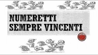 TABELLA NUMERETTI VINCENTI DICEMBRE 2024 [upl. by Kape]