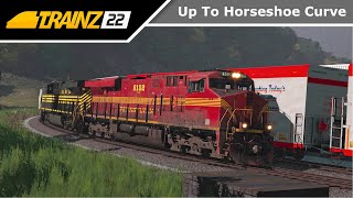 Trainz 2022  Up To Horseshoe Curve [upl. by Orecic678]