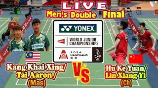 Live MD Final WJC 2024 KANG Khai XingTAI Aaron Mas vs HU Ke YuanLIN Xiang Yi Ch [upl. by Llerod]