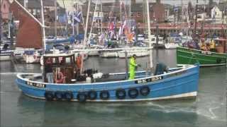 3 old fishing boats in Arbroath Harbour [upl. by Kariotta824]