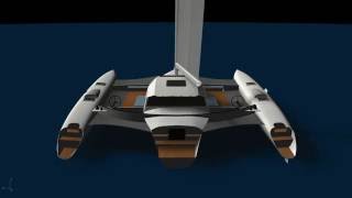 15 Metre Performance Trimaran Exterior  Schionning Designs [upl. by Eleynad]