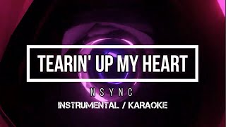 NSYNC  Tearin Up My Heart  Karaoke instrumental w back vocals [upl. by Ardied]