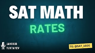 SAT MATH LESSON RATES [upl. by Olympia]