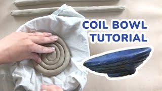 Coil Bowl Tutorial  Coil Pottery for Beginners [upl. by Ajiat]