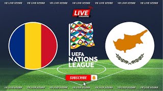 Romania vs Cyprus 🔴Live Match Today⚽🎬 [upl. by Letsyrk]