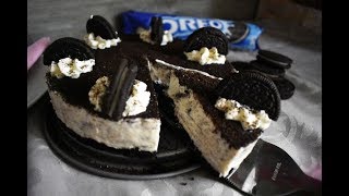 NoBake Oreo Cheesecake Recipe  Easy 4 ingredients No Gelatin [upl. by Verlee]