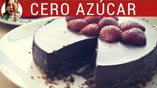 Receta de Tarta Mousse sin azúcar y sin horno  Tarta de CHOCOLATE para diabéticos  Paulina Cocina [upl. by Asp]