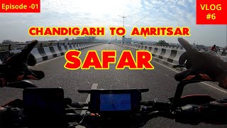 Chandigarh se Amritsar ka SAFAR  ft Bhuvan Bam  Gaurav Deswal  Born Biker [upl. by Akinnor]