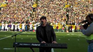 Eli Mattson  National Anthem  PackerViking Game [upl. by Habeh]