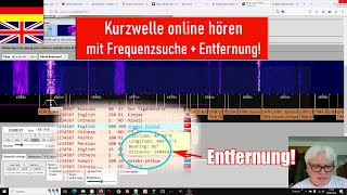 Weltweit Kurzwelle Sender 🌎 kostenlos ohne eigenen Empfänger 📻 Frequenzsuche mit Entfernung [upl. by Ameg]