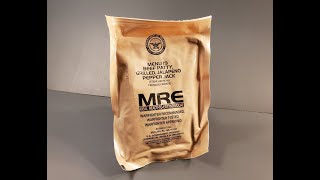 2024 US MRE Jalapeno Pepperjack Beef Patty Review Meal Ready to Eat Taste Testing [upl. by Armanda819]