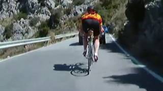 Descending Sa Calobra Mallorca by Bicycle [upl. by Weissberg]