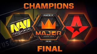 NaVi vs Astralis  Overpass FACEIT Major London 2018 [upl. by Potash]