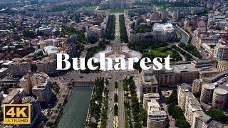 Experience the BEST Aerial Views of Bucharest Romania in 4K [upl. by Kramer]