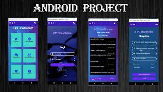 Android Healthcare Project  Android beginner Project  Tutorial  Android  Project  202223 [upl. by Lamag]