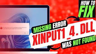 ✅ How to Fix Xinput14dll Missing from computerNot found❌ Error 💻 Windows 10117 💻 3264Bit [upl. by Arait]