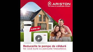 Ai panouri fotovoltaiceAi reducere la pompa de căldură Ariston [upl. by Britni]