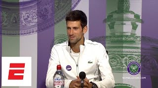 FULL Novak Djokovic post final Wimbledon 2018 press conference  ESPN [upl. by Aikym]