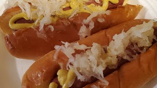 Air Fryer Tuesdays Sauerkraut Hot Dog [upl. by Goth]