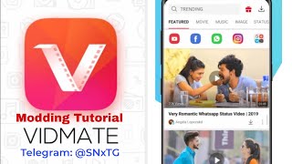 How to Mod Vidmate Premium Unlock [upl. by Alilad]