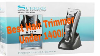 Surker Hair Trimmer with LED Display Unboxing and Hands on Review [upl. by Lambert]