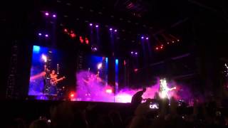 KISS Gene Simmons Firespitting Incident Graspop Metal Meeting 2015 [upl. by Marquita]