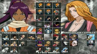 Bleach Mugen 2010  Character Selection Screen  Gameplay [upl. by Yrret]