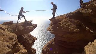 Via ferrata aux Calanques Traversé Philémon Libertagrimpe France [upl. by Rucker]