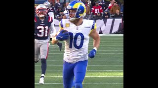 Cooper Kupp with a 69yard touchdown catch from Matthew Stafford vs New England Patriots [upl. by Kadner]