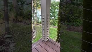 RailEasy Cable Railing Installation railing cablerailing diy diydeck [upl. by Iliram]