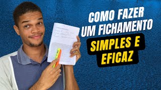 COMO FAZER FICHAMENTOS PARA ESTUDAR NA FACULDADE  Dicas simples e práticas [upl. by Licec]