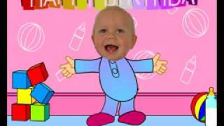 Baby Dancing  Funny Happy Birthday Video Card [upl. by Gaulin165]