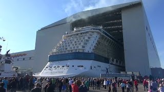 Float out CELEBRITY REFLECTION  Meyer Werft Shipyard [upl. by Telocin]