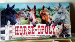 Horseopoly Board Game Rules Instructions and HorseOpoly Speed Play [upl. by Dibri978]