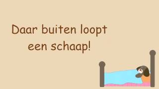 Kinderliedjes  Slaap kindje slaap daar buiten loopt een schaap met ondertiteling [upl. by Pfeifer]