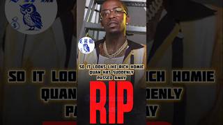 RICH HOMIE QUAN DIES AFTER FATAL OVER DOSE🤯ONLY 34 YEARS OLD richhomiequan [upl. by Aiker]