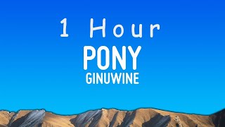 Ginuwine  Pony Lyrics  1 hour [upl. by Bilak]