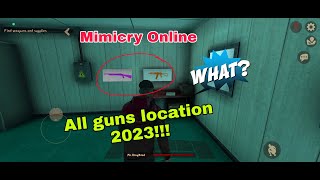 Mimicry Online  All Guns Location in 2023  PCMOBILE [upl. by Imoan]