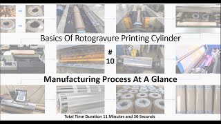 Basics Of Rotogravure Printing Cylinder Part 10 Manufacturing Process At A Glance [upl. by Raff]